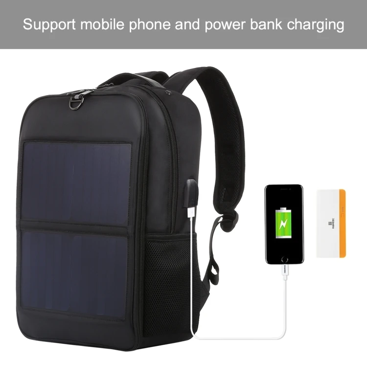 

Manufacturer Original HAWEEL 14W Solar Panel Power Backpack High-quality Laptop Bag with Handle&5V / 2.1A Max USB Charging Port