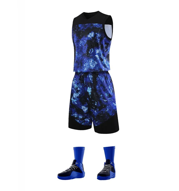 

2021 Sublimated Basketball Jersey Blue Basketball Shirt