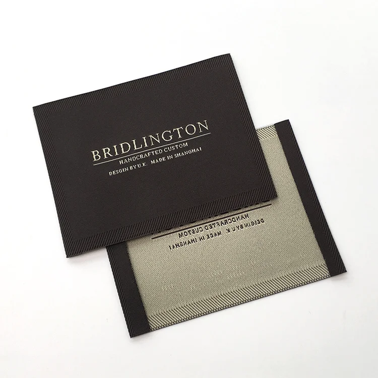 
Custom Private Exclusive Luxury Apparels Garment Damask Woven Tag Label For Clothing Manufacturer 