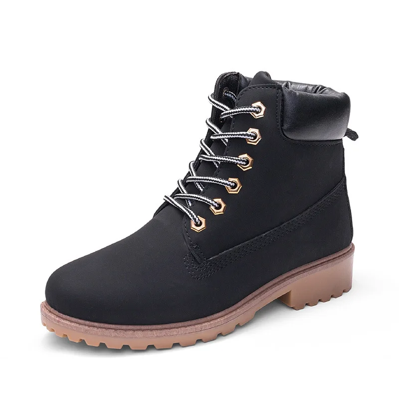 

Ladies Martin Boots Winter Non-Slip Retro Lace-Up Casual Shoes Plus Size Couple Wholesale Women's Shoes, Black,brown,grey
