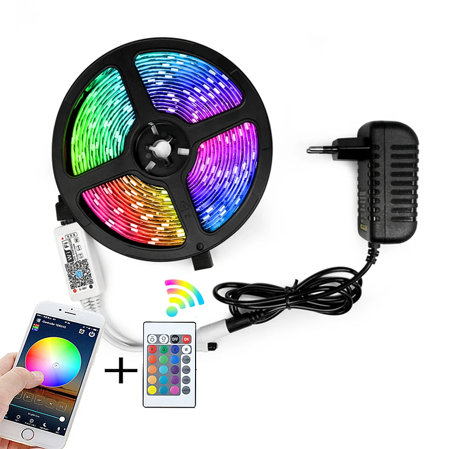 SONOFF L1 Smart LED Light Strip 5M Dimmable Waterproof WiFi Flexible RGB Strip Lights Work with Alexa Google Home