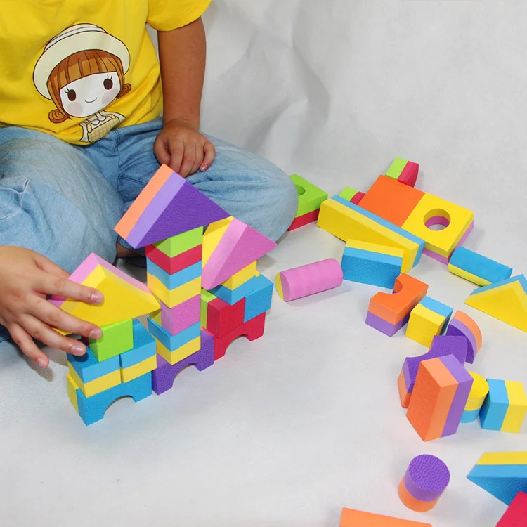 Children Educational Diy Large Foam Eva Building Block Buy Foam