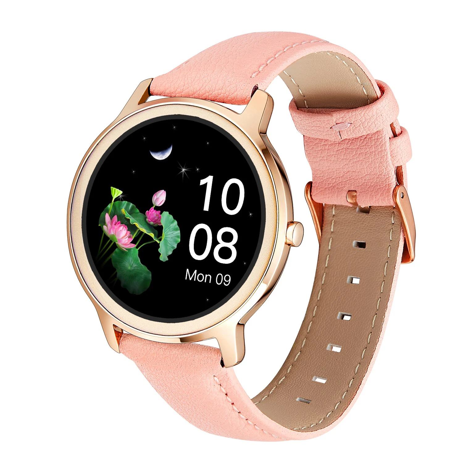 

Full Touch Women Smart Watch IP67 Waterproof Fitness Tracker Heart Rate Monitor High Quality Stainless Strap Women Smartwat