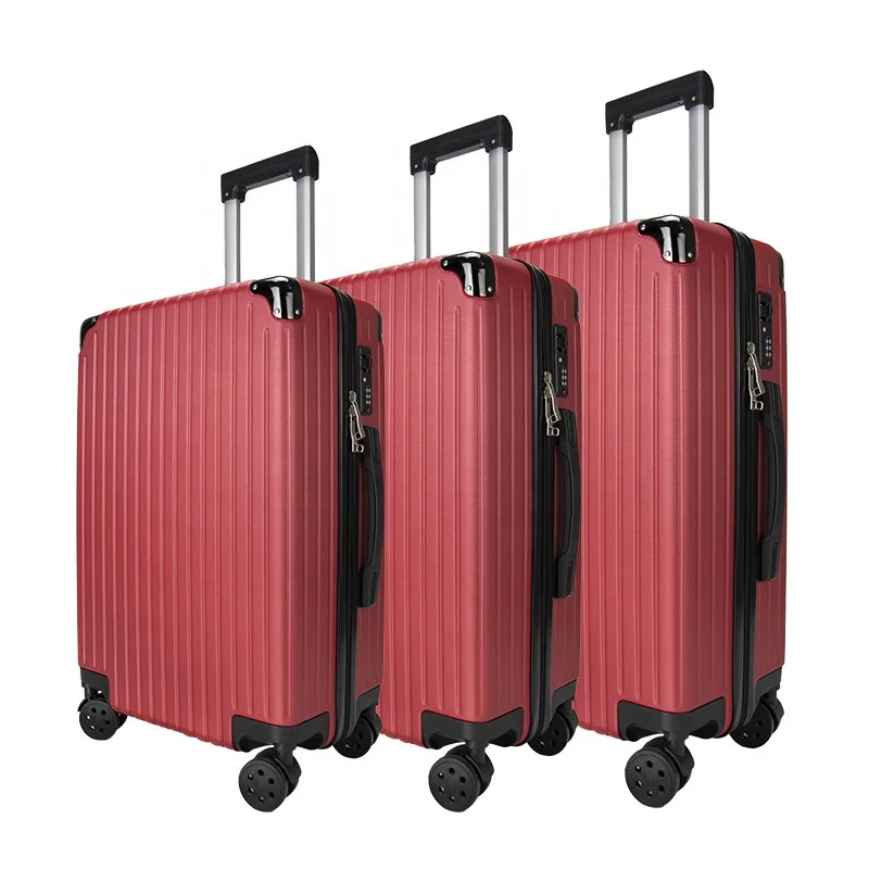 

hard plastic ABS & PC luggage sets board travel suitcase sets trolley luggage bags, Wine red,black,blue,customized