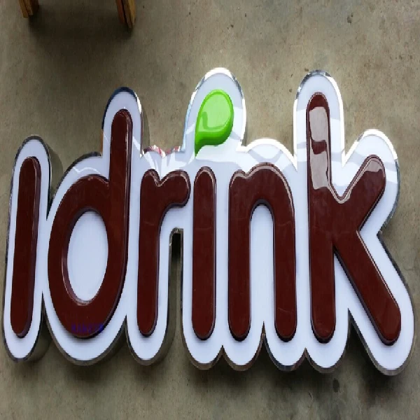 Customized Vacuum Forming Plastic Acrylic Led Light Box Letters Sign Board