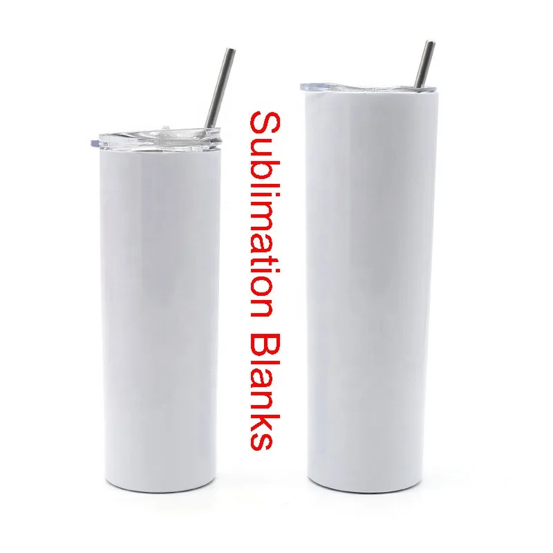 

30oz skinny sublimation blanks tumbler double wall 18/8 stainless steel thermos blank Sublimation 30oz skinny tumbler with straw