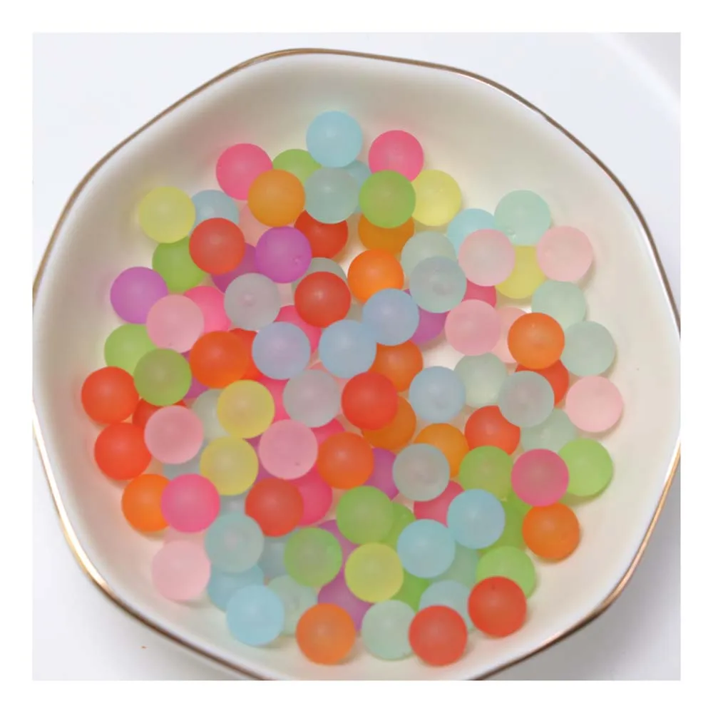 

Bulk 500g/Lot 6MM Assorted Color No Hole Round Ball Bead Matte Frosted Color Tiny Beads Scrapbooking Craft DIY Beads Decoration