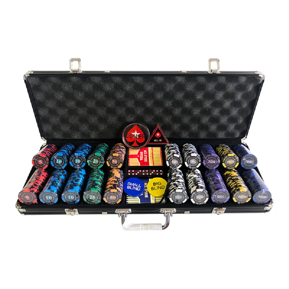 

New Listing High Quality Accept Customized Clay Poker Set Chips for Casino