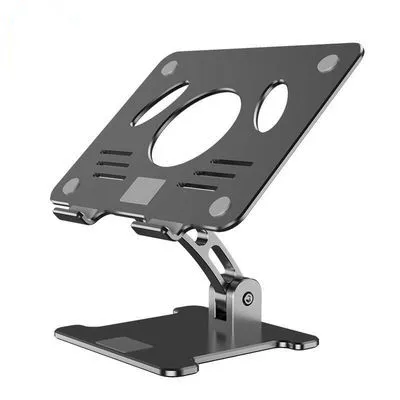 

computer desktop stand foldable lifting telescopic aluminum alloy portable tablet stand laptop computer table stand, Siliver/black