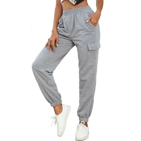 womens grey cargo joggers