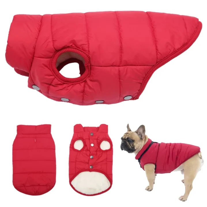 

Custom Dog Coats Windproof Warm Dog Vest Jacket Winter Pet Clothes, Picture