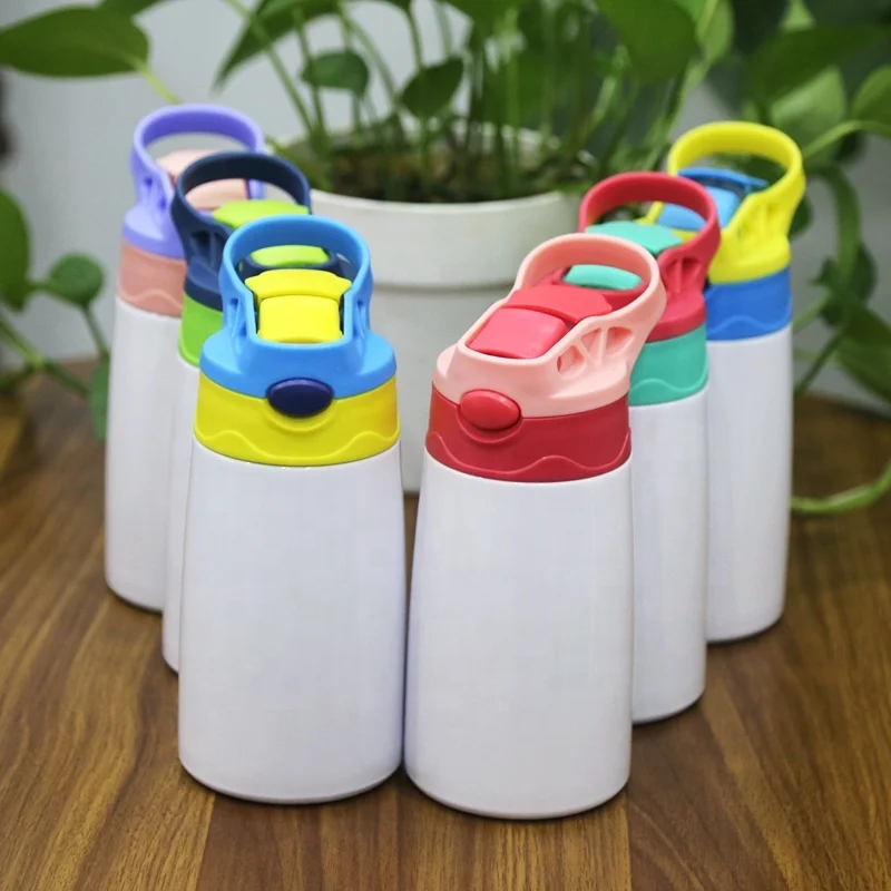 

US warehouse 12oz kids tumbler colorful available sublimation blanks stainless sippy cups in bulk kids sublimation cups