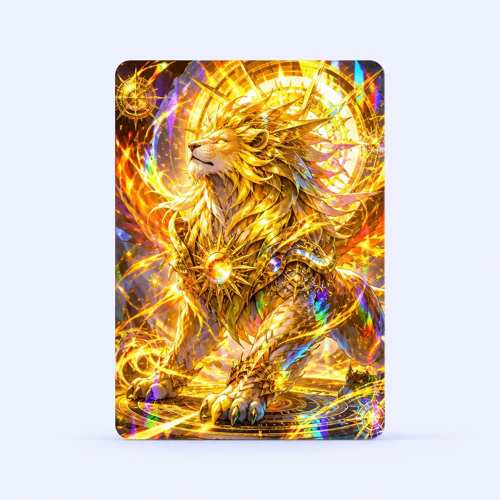 Solar Flare Lion Mythical Beast Card