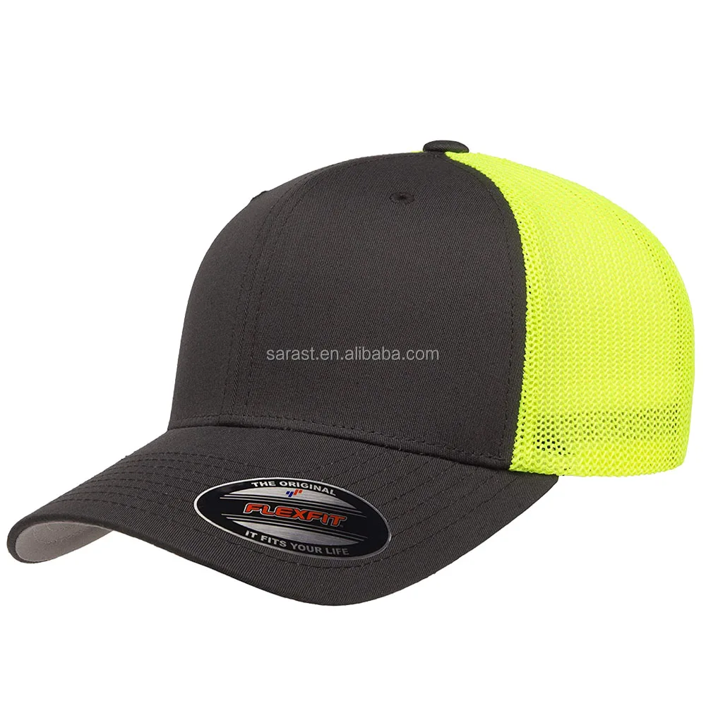 Wholesale High quality custom Fitted hats custom blank flex baseball hat  flex cotton/ployester fit baseball cap From m.
