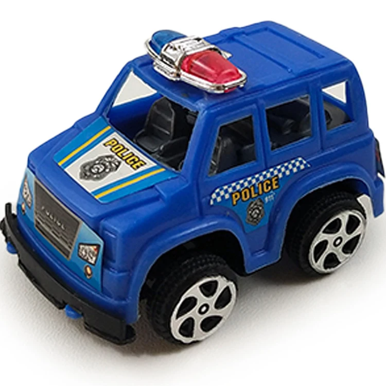 

One dollar Hot sale free wheel alloy mini push police toys car
