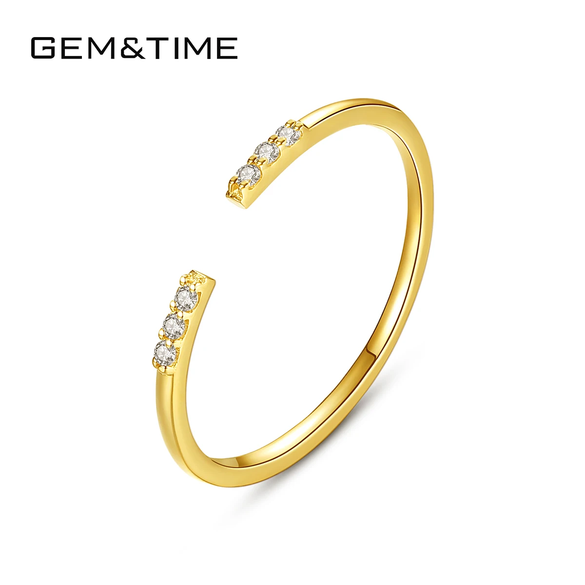 

GEM&TIME Gold Jewelry 14k Diamond Ring Lab Diamond Ring 14k Gold Engagement Rings