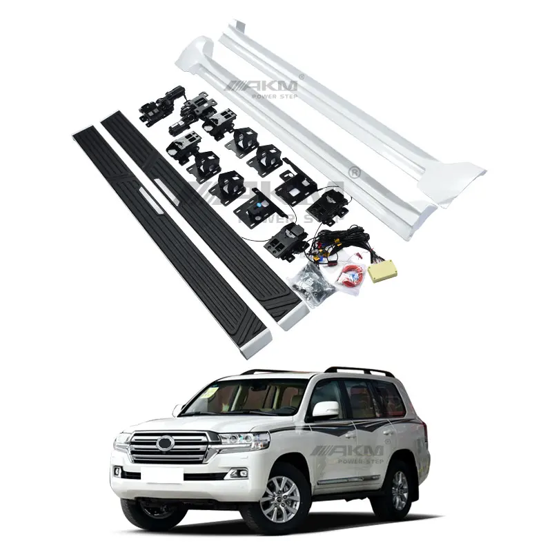 

Three support power running boards Electric Doorsill steps for toyota Land Cruiser accessories LC300 side step