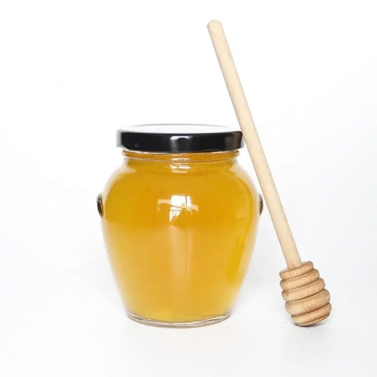 

106 ML 212 ML 314 ML Clear Glass Honey Storage Jar in Bulk with Lug Metal Lid, Clear/customized color