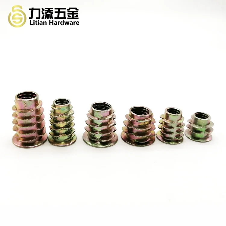 M4 M6 M8 M10 Zinc Alloy Hex Drive Furniture Connecting Nuts Wood ...