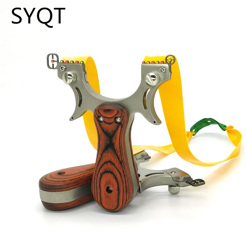 

2021 New Precision 304 Stainless Steel Fast Compression Clip Free Flat Leather Outdoor Sports Game Shooting Slingshot