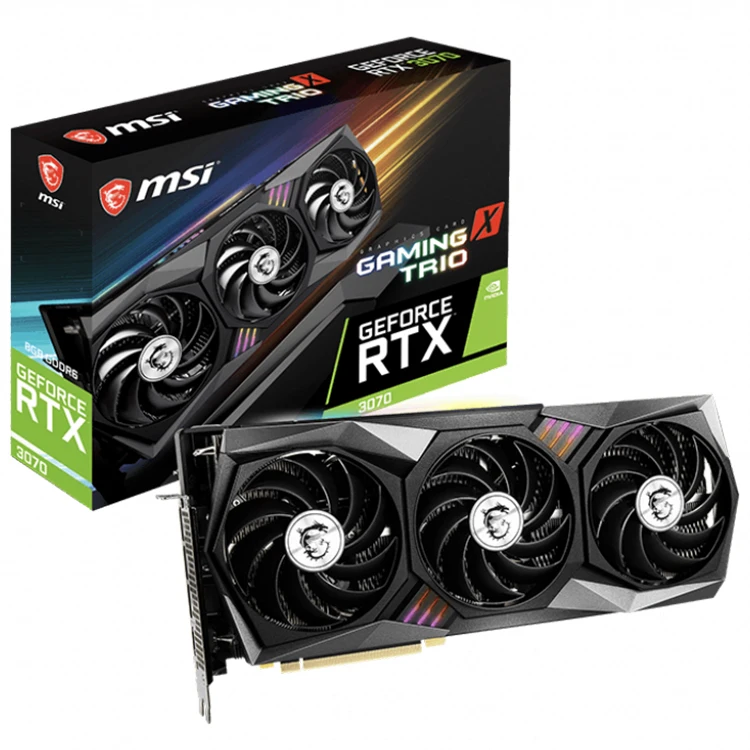 

New Msi Geforce Rtx 3070 Gaming X Trio 8g Graphics Card With 256-bit Gddr6 Memory Support Pci Express 4.0 Hdcp Ready