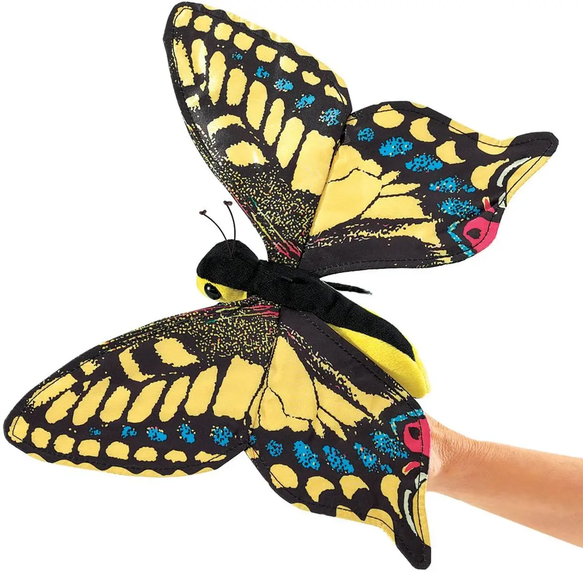 Customized 12 Inch Plush Stuffed Animal Toy Sparkle Monarch Butterfly
