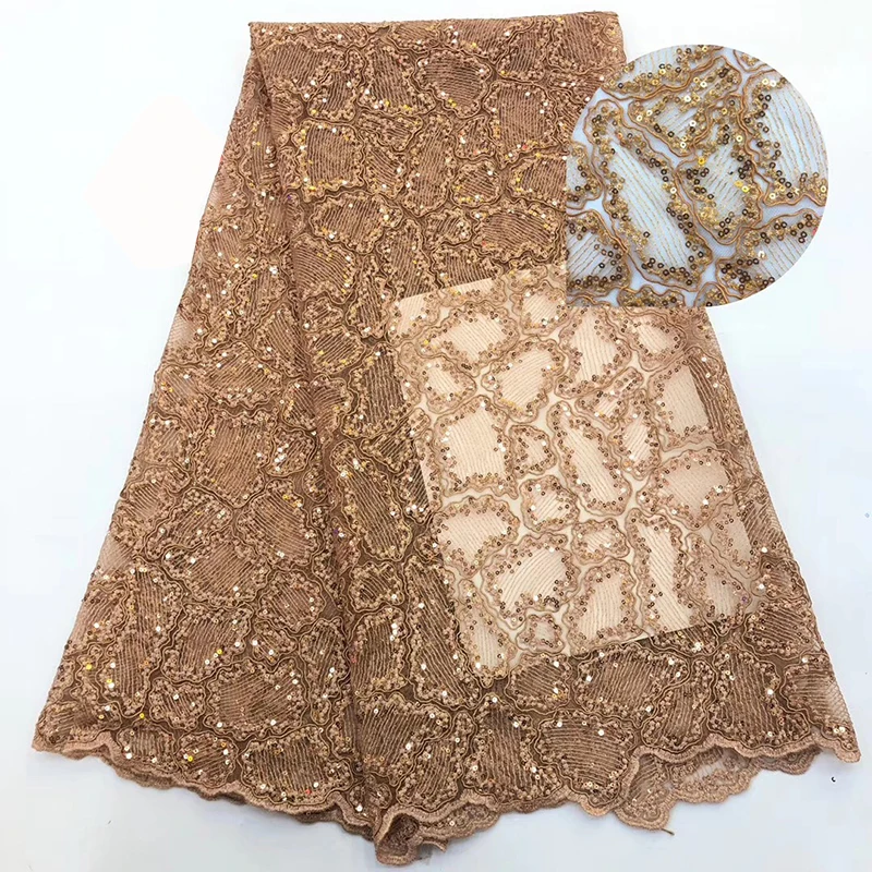 

Bestway high quality rhinestone beaded embroidery african lace fabric