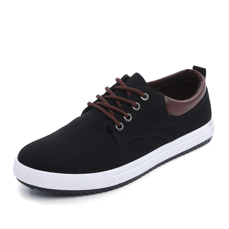 

Spring and Autumn Fashion Casual Canvas Shoes Breathable Men's Canvas Shoes, Blue,black,gray