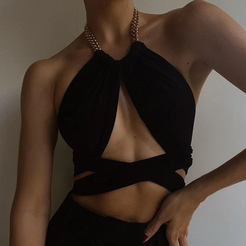 

Taobao online 2021 New Arrival Elegant Hollow Out Exposed Navel Party Club Wear Women Crop Top Sexy