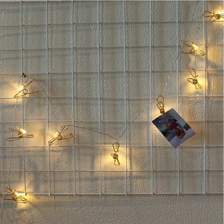 Newish Christmas Metal Clip Display Decorative Shade Mini Led String Fairy Light