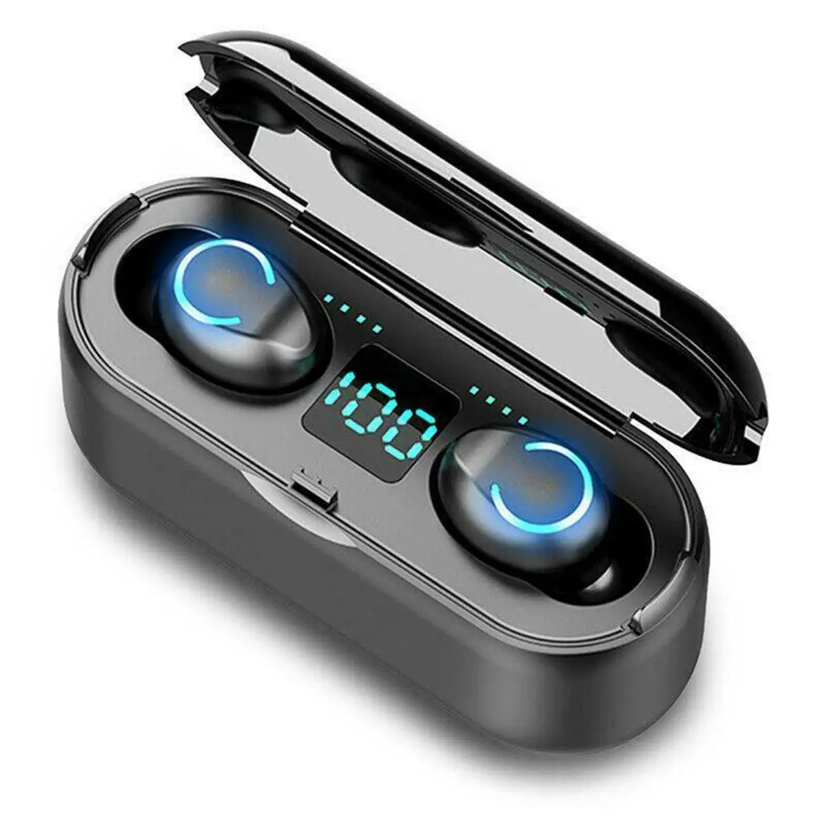 

F9-8 Wireless BT Earphone V5.0 TWS Wireless Headphone LED Display 2000mAh Charging Box Headsets With CVC8.0