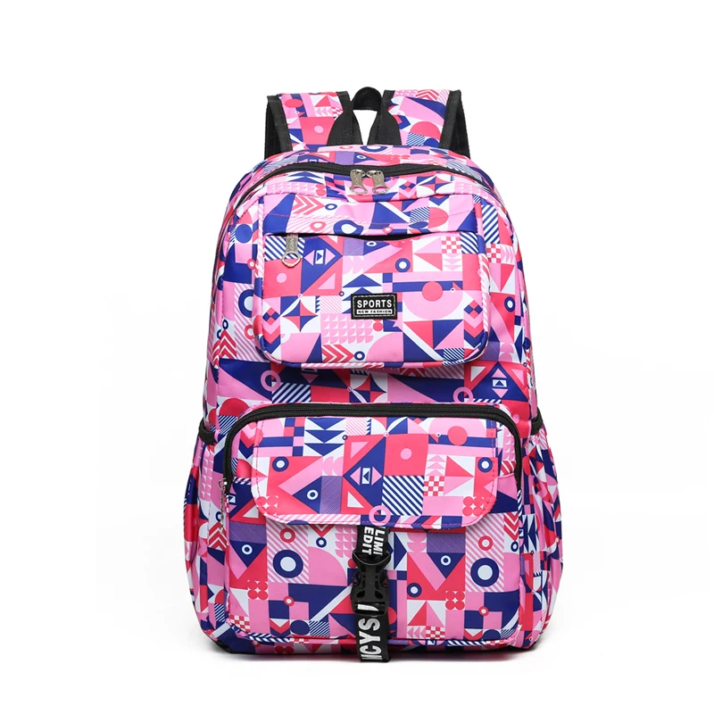 

2022 wholesale custom logo colorful oxford Water splash prevention kid backpack bag school for university students