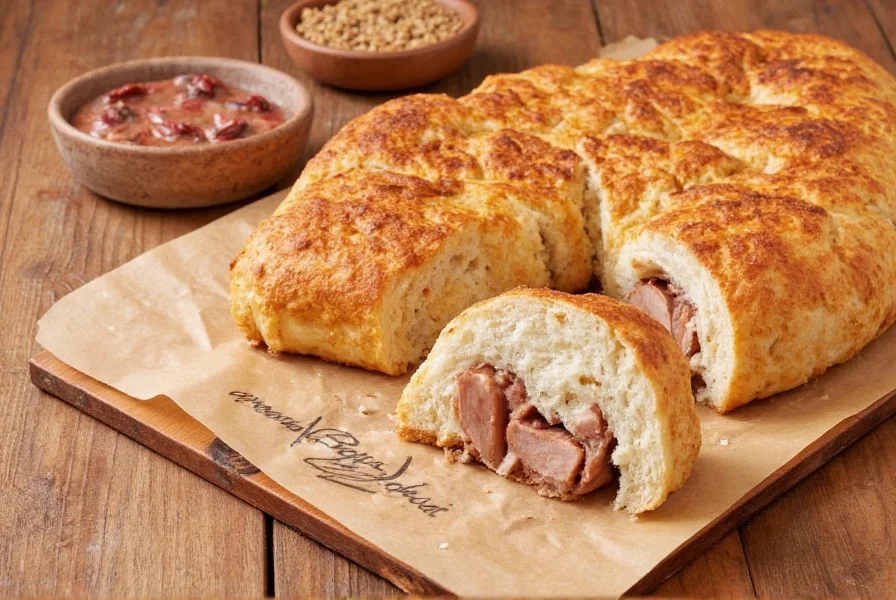 Papa John's cinnamon pull-aparts served in white rectangular container with side of icing for dipping
