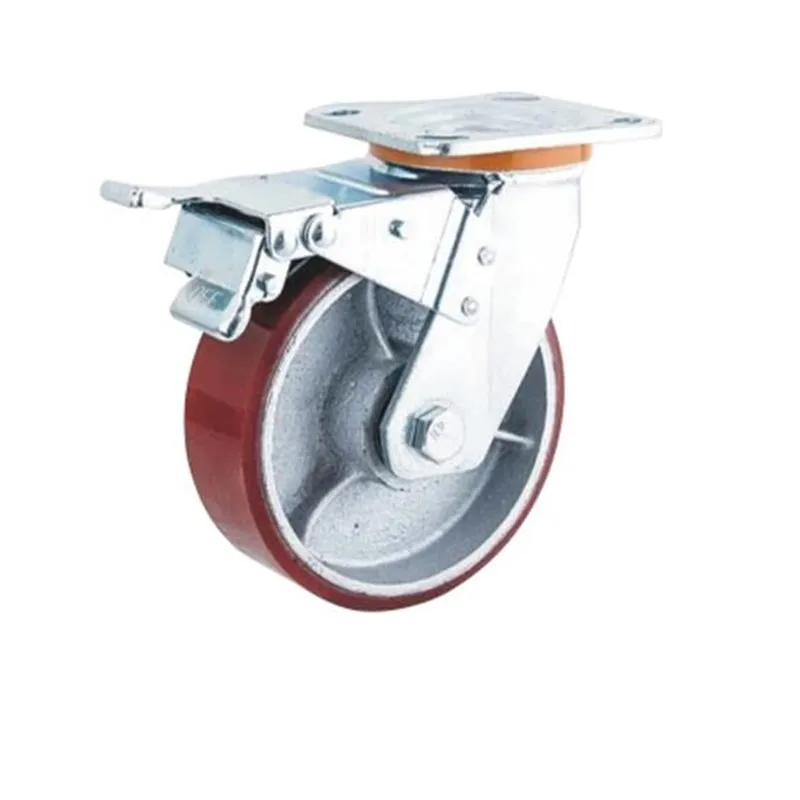 

caster wheel 350kg iron steel wheel caster heavy duty caster wheel with stopper stainless retractable