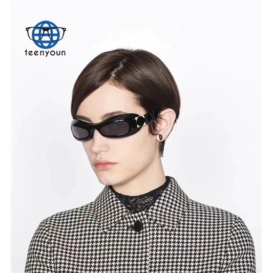 

Teenyoun Luxury Brand Steampunk Men Uv400 Sun Glasses Women Small Frame Y2k Futuristic Sunglasses 2023 New