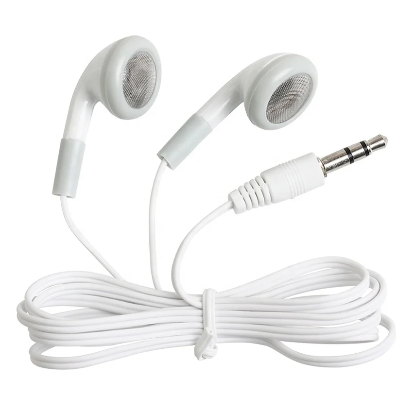 

Wired White 3.5mm Disposable Earphones for School /Gift for Museum For Concert