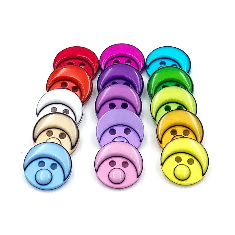 

New Style Colorful Around Plastic Resin Shirt Button for Coat DIY Handwork, Customized
