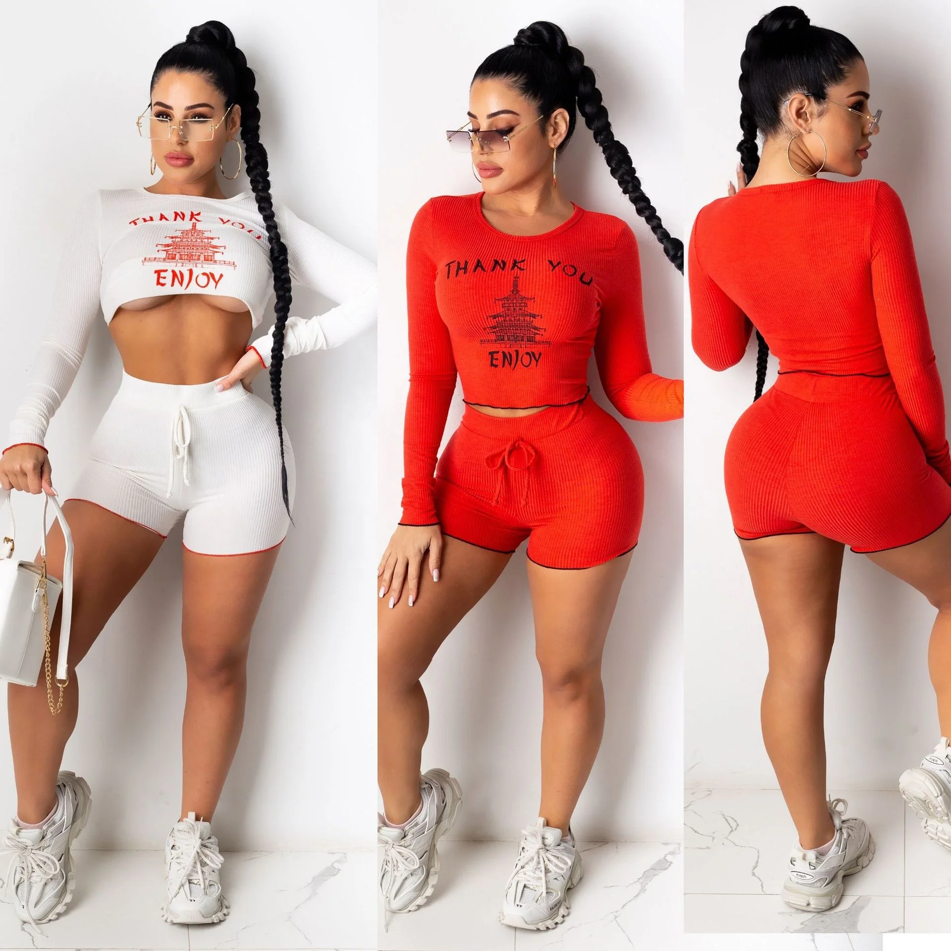 

Wholesale Ladies Yoga Wear Set Sports Two-Piece Suit Women Fitness Yoga Wear