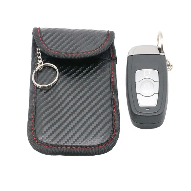 

Carbon fiber Car Key RFID Signal Blocker Bag Pouch