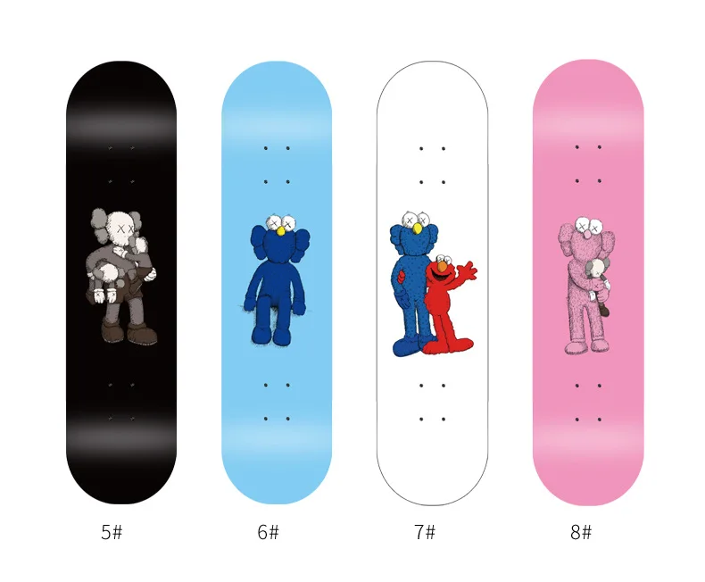 

Tide brand skateboard Decks panel beginner professional board double tilt adult four-wheel panel, Customized color
