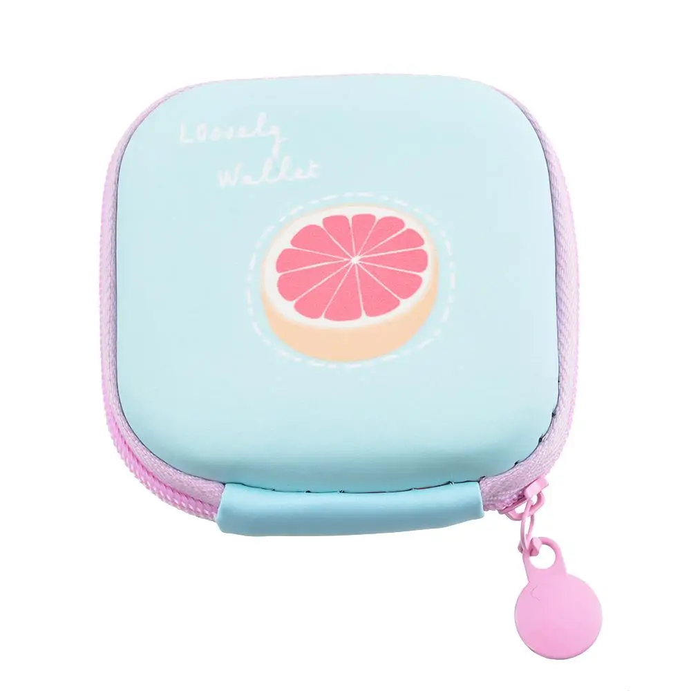 

1 Pc Pu 7.2cm*7.2cm*3.2cm Headphone Storage Bag Charging Cable, Colorful