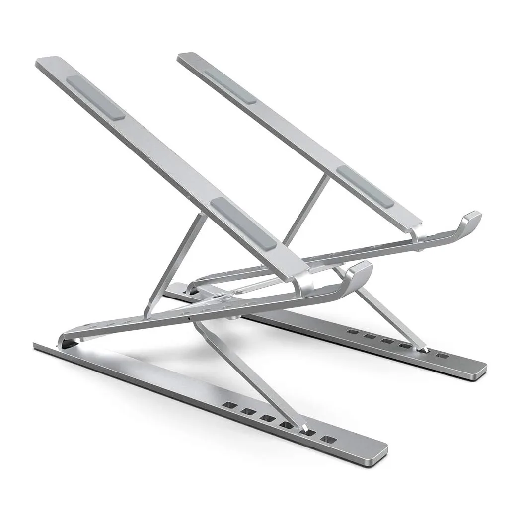 

Aluminum Alloy Elevated Double Layer Mini Laptop Computer Stand Metal Portable Bag Including for Mobile Phone