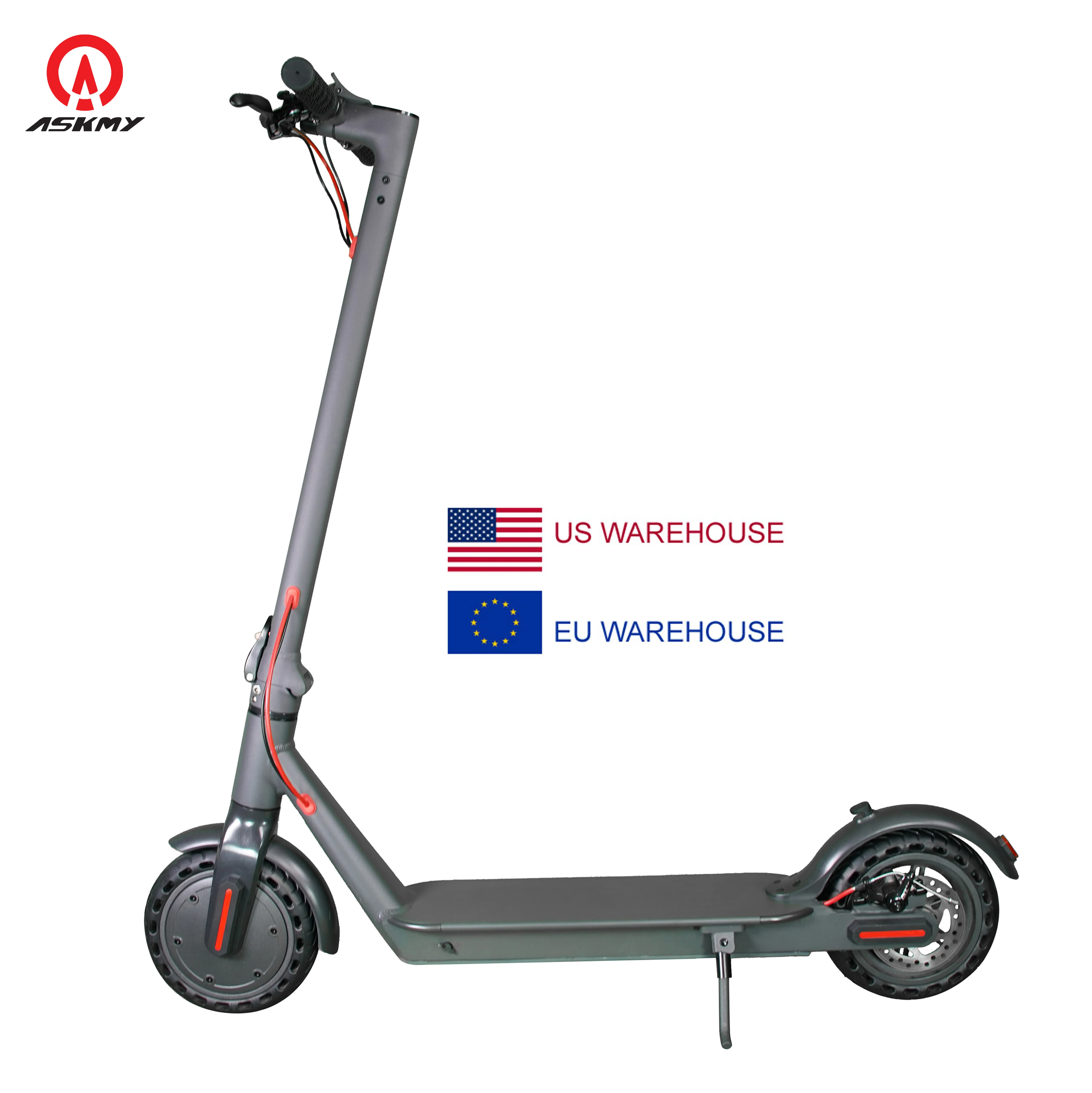 

European USA Warehouse ASKMY EH100 Portable Folding Electric Scooters 8.5 inch 2 Wheel Kick Scooter Fast Adult E Scooters