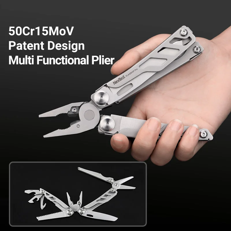 

NexTool New Product High Quality 16 functions Stainless Steel Pliers Survival Multi Tool Blades