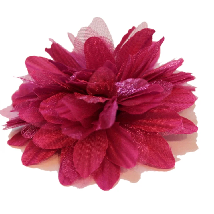 Fashion Red Handmade Fabric Flowers - Buy Handmade Fabric Flowers,Red ...