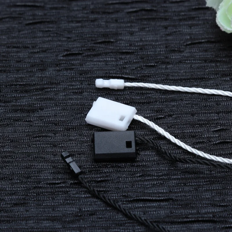 

General-purpose small hanging granules without LOGO Low MOQ low Price Custom Plastic Hang Tag String Garment Seal for Clothes, Customized color