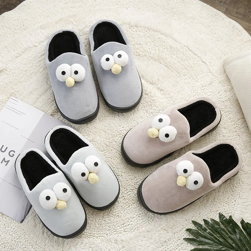

Unisex indoor cotton slipper lovers Cute fluffy slippers