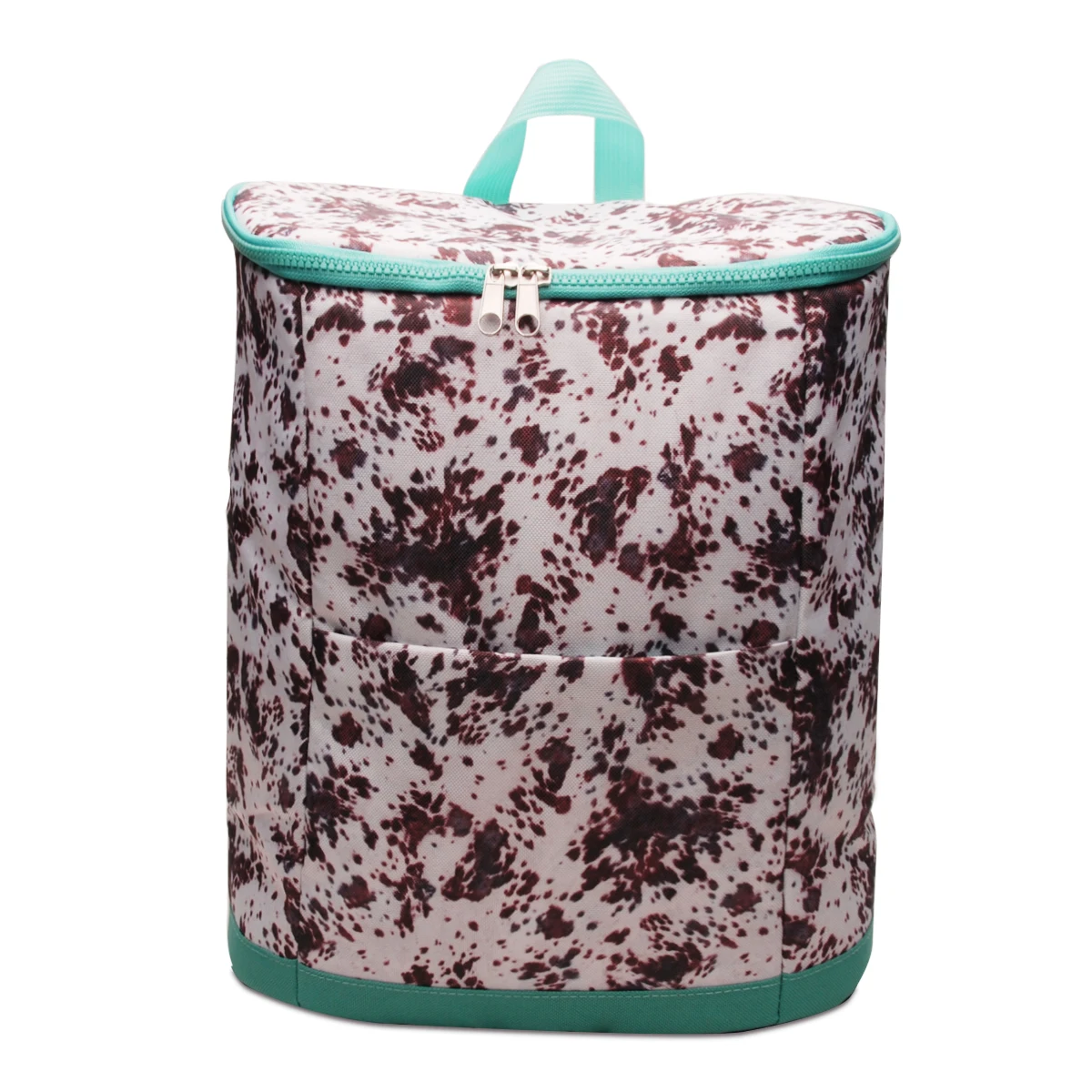 

Wholesale Brown Cow Nylon Cooler Ice Backpack DOM1131867 Food Drink Carrier for Lunch Camping Picnic, Brown, pink, sunflower, black