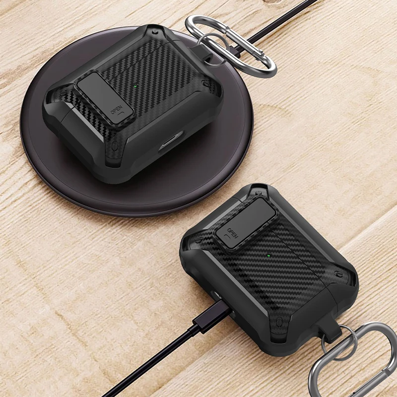 

Fashion shockproof tpu cover of wireless earphone case for airpods pro case with hook, 9 colors optional