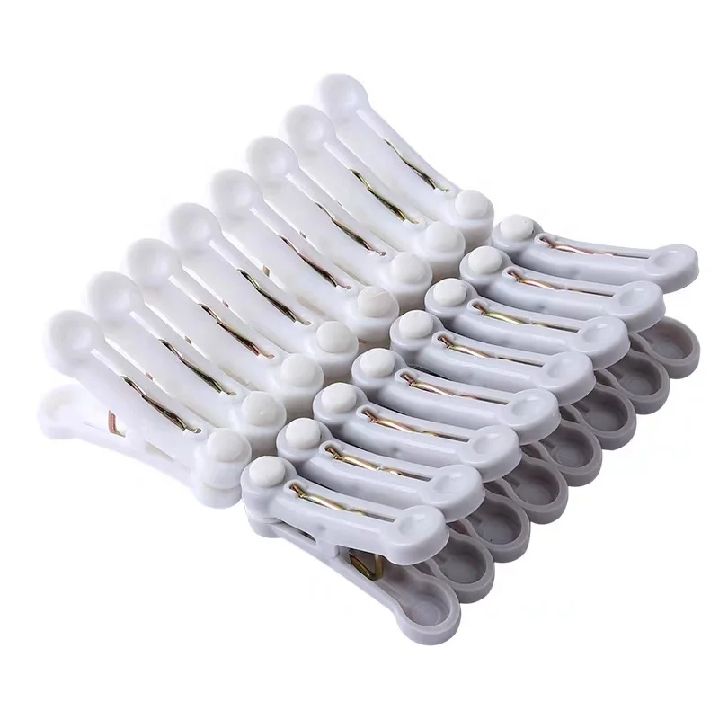 

Free Sample Plastic Clothespin Laundry Windproof Laund Sturdy Clothes Pegs Set for Clothesline Air Drying, Gray,white